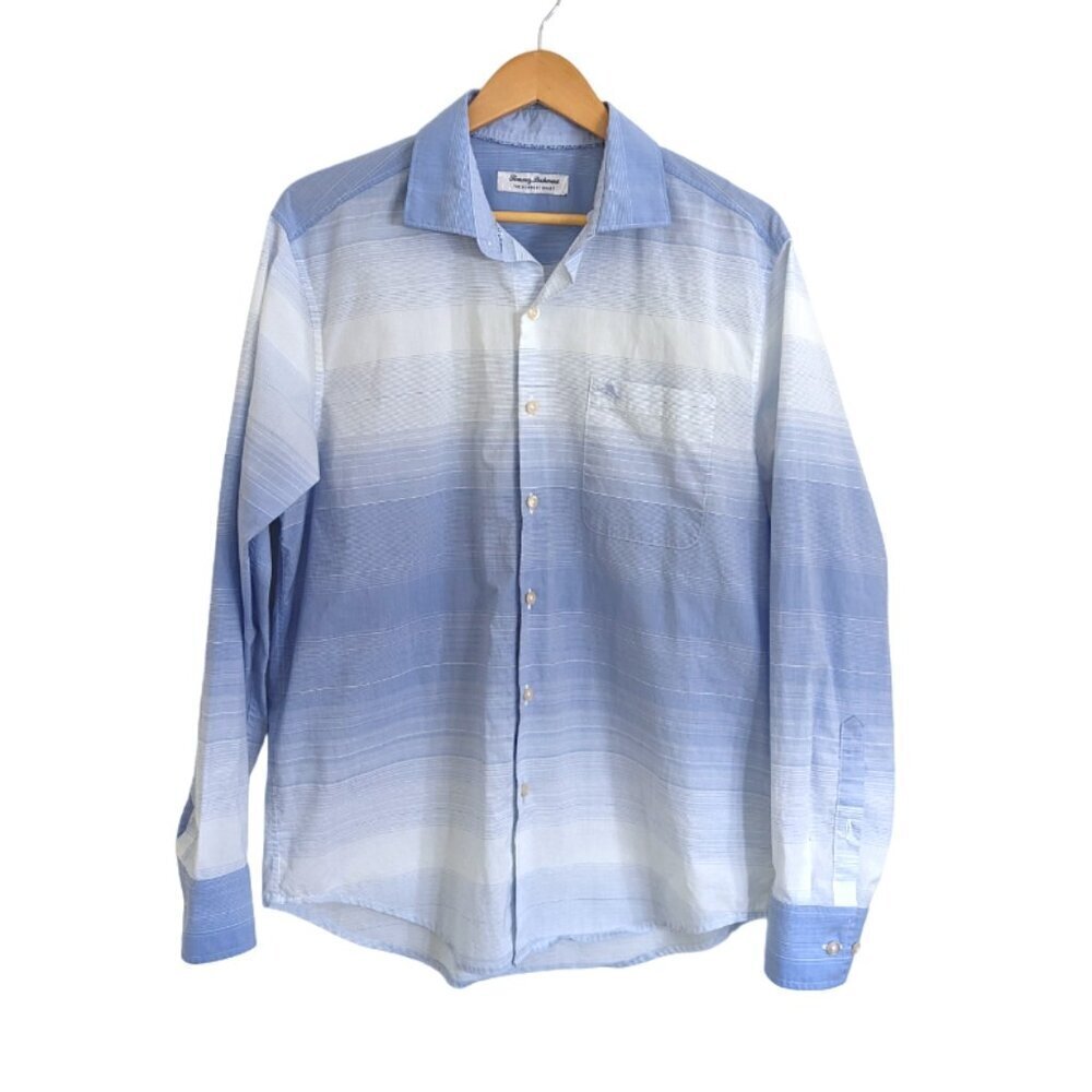 Tommy Bahama Cotton Horizon Coastline Button Up‎ Shirt Size M